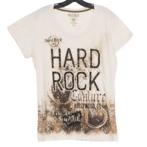 Hard Rock Couture Juniors Top Retro Grunge Casual Rock N Roll Novelty Y2K XXL